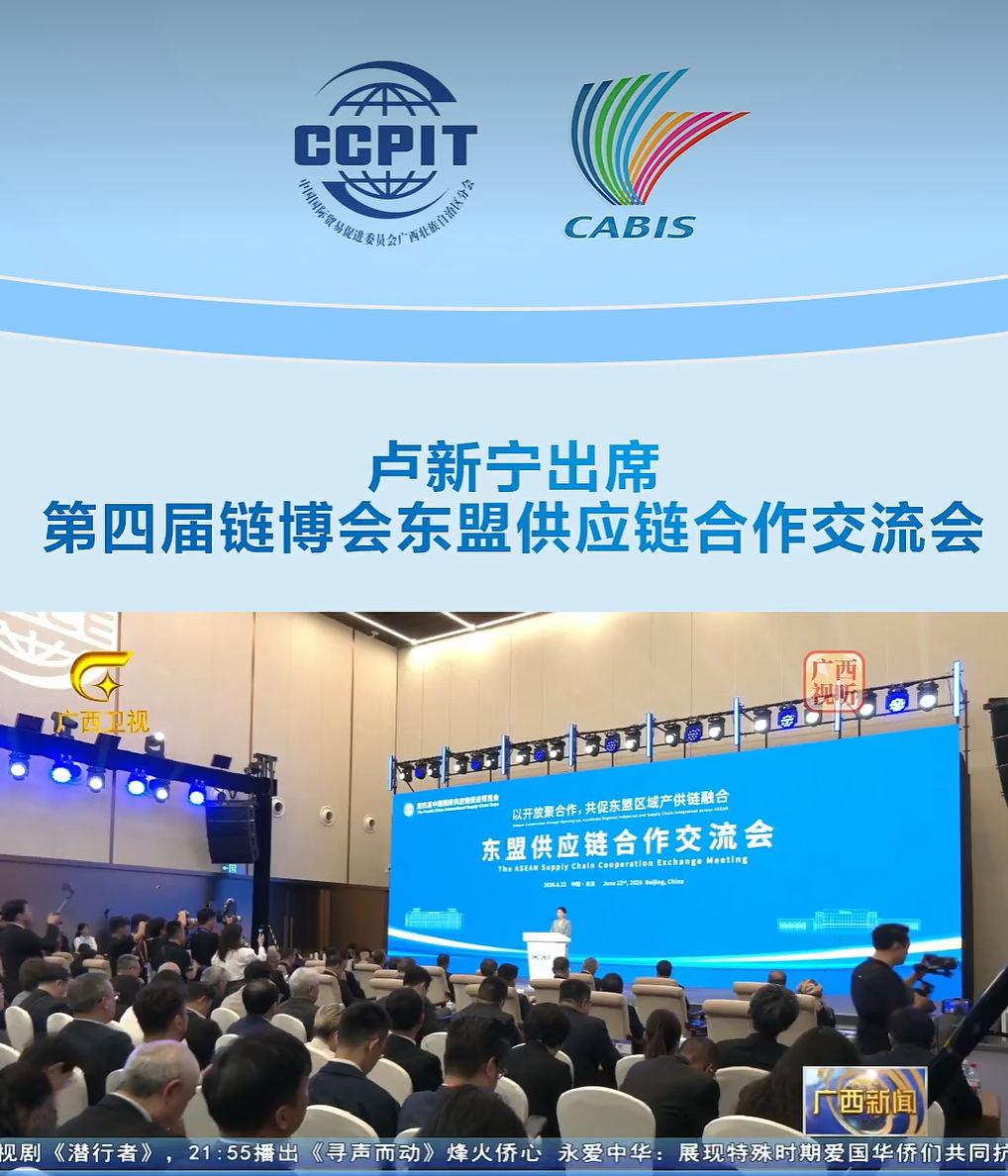 【视频新闻】卢新宁出席第四届链博会东盟供应链合作交流会